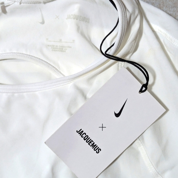 Nike X JACQUEMUS La Robe Mini Dress White Size M Tenniscore - Picture 9 of 15